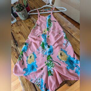 Floral Pink Jumpsuit